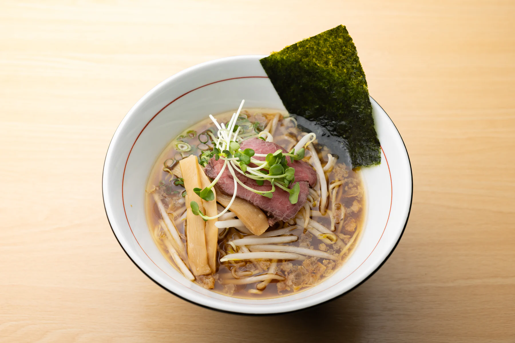 真上から見たかめの中華そば